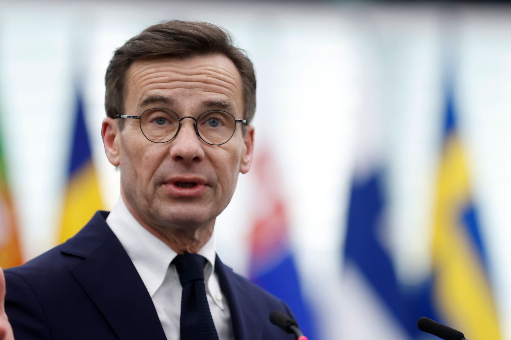 Schwedens Ministerpräsident Ulf Kristersson: "Die Bandenkriminalität eskaliert".