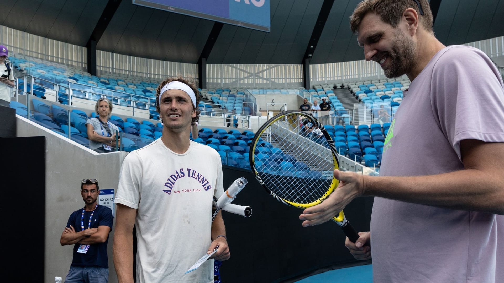 Zverev und Nowitzki