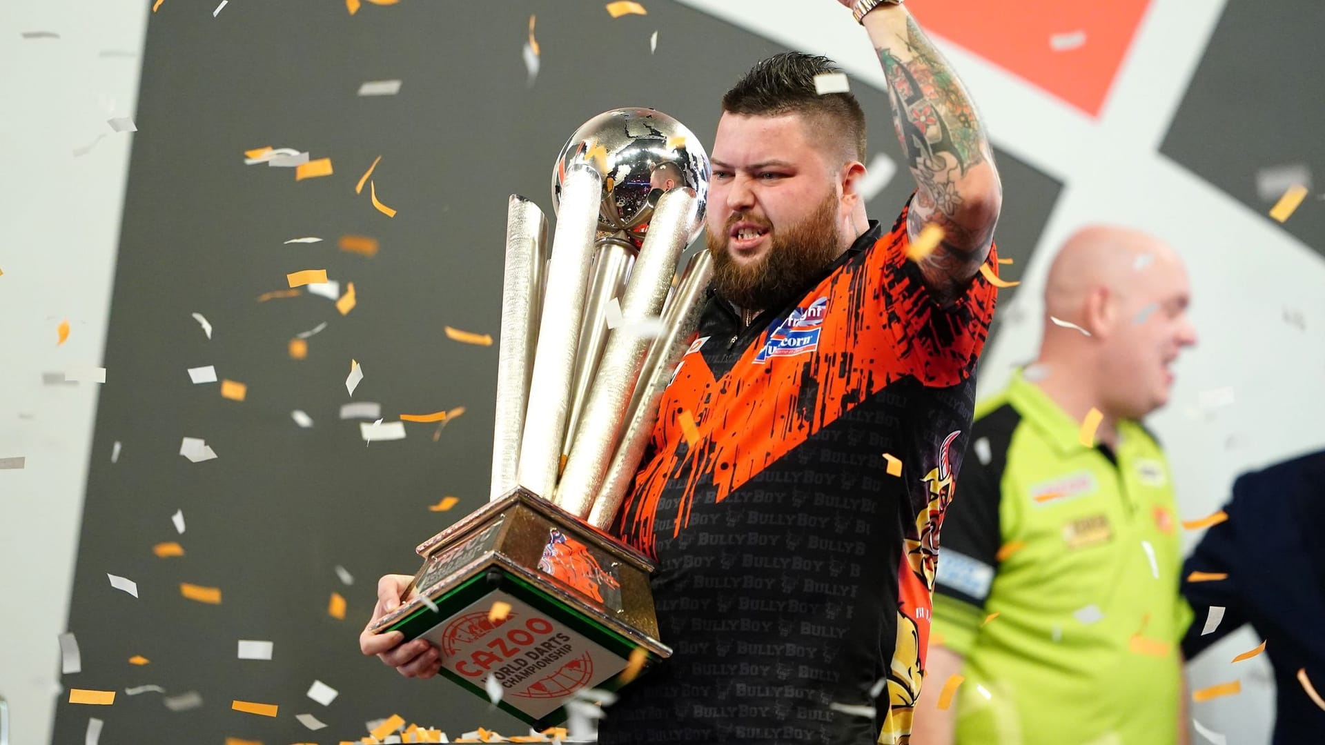 Michael Smith: Der Engländer ist zum ersten Mal Darts-Weltmeister. Michael Smith: Der Engländer ist zum ersten Mal Darts-Weltmeister.