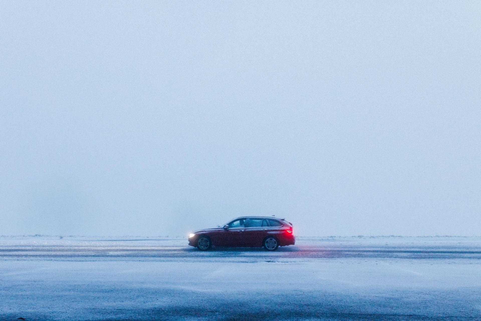 Autofahrt im Winter