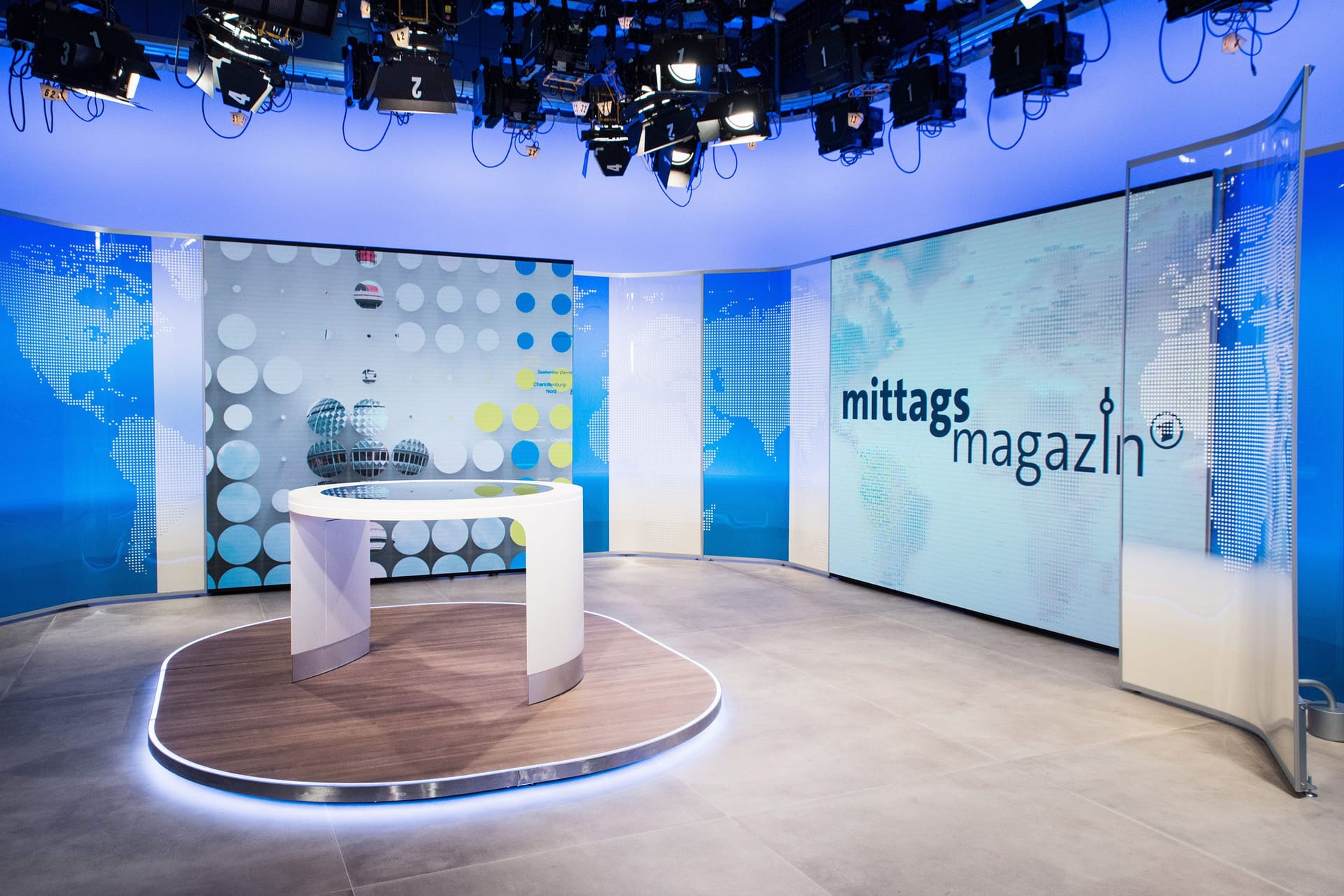 Sendung ausgefallen: Das Studio des "ARD-Mittagsmagazins".