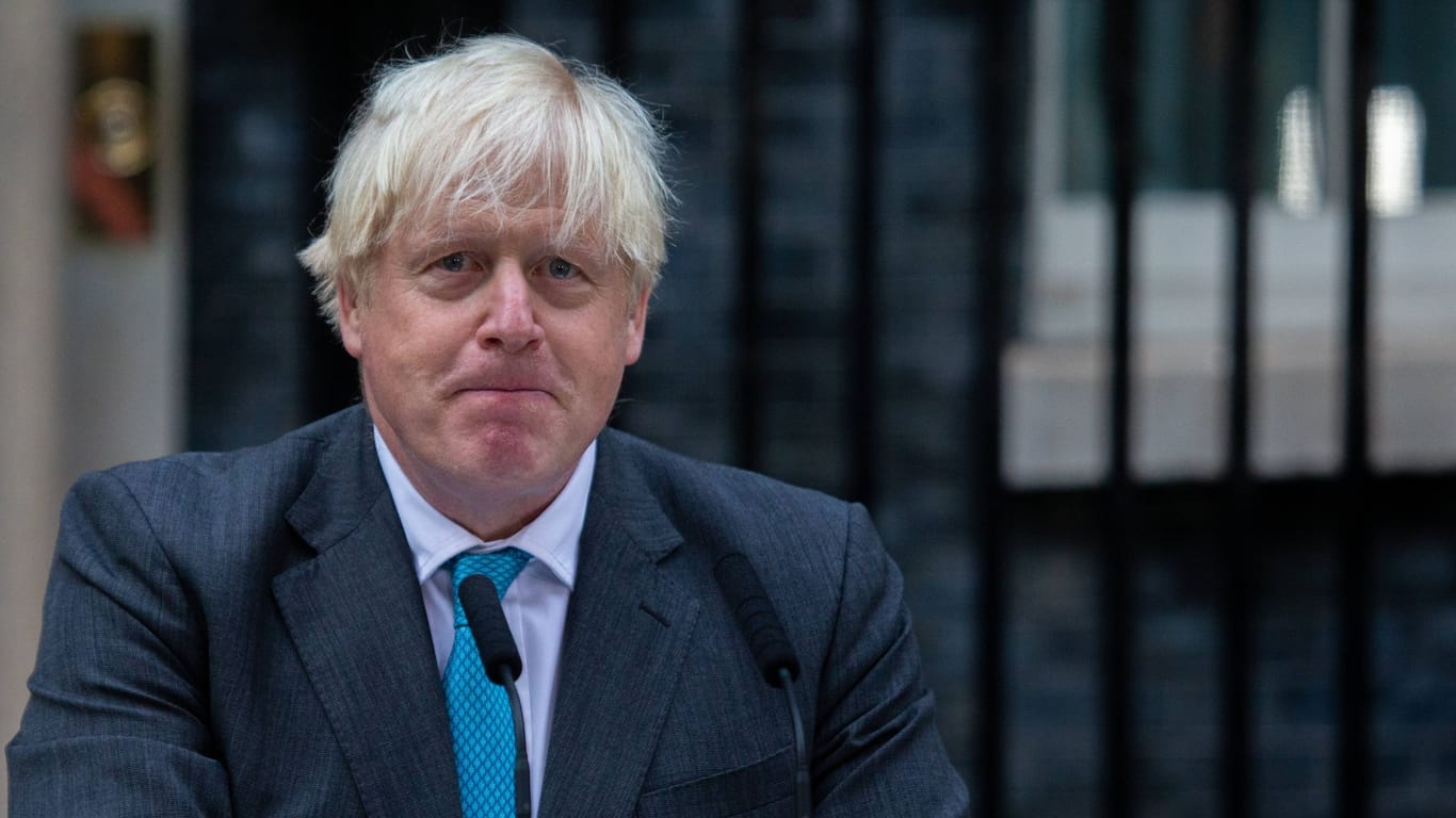 Boris Johnson (Archivbild): Der ehemalige britische Premier wurde vom Wirtschaftsminister aus einem Bild retuschiert.