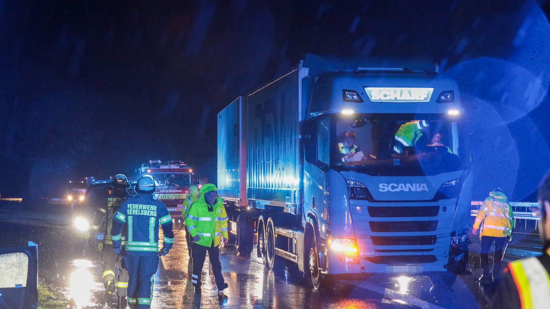 An diesem Laster endete die Flucht gegen 23.15 Uhr: Die Verfolgungsjagd dauerte mehr als eine halbe Stunde.