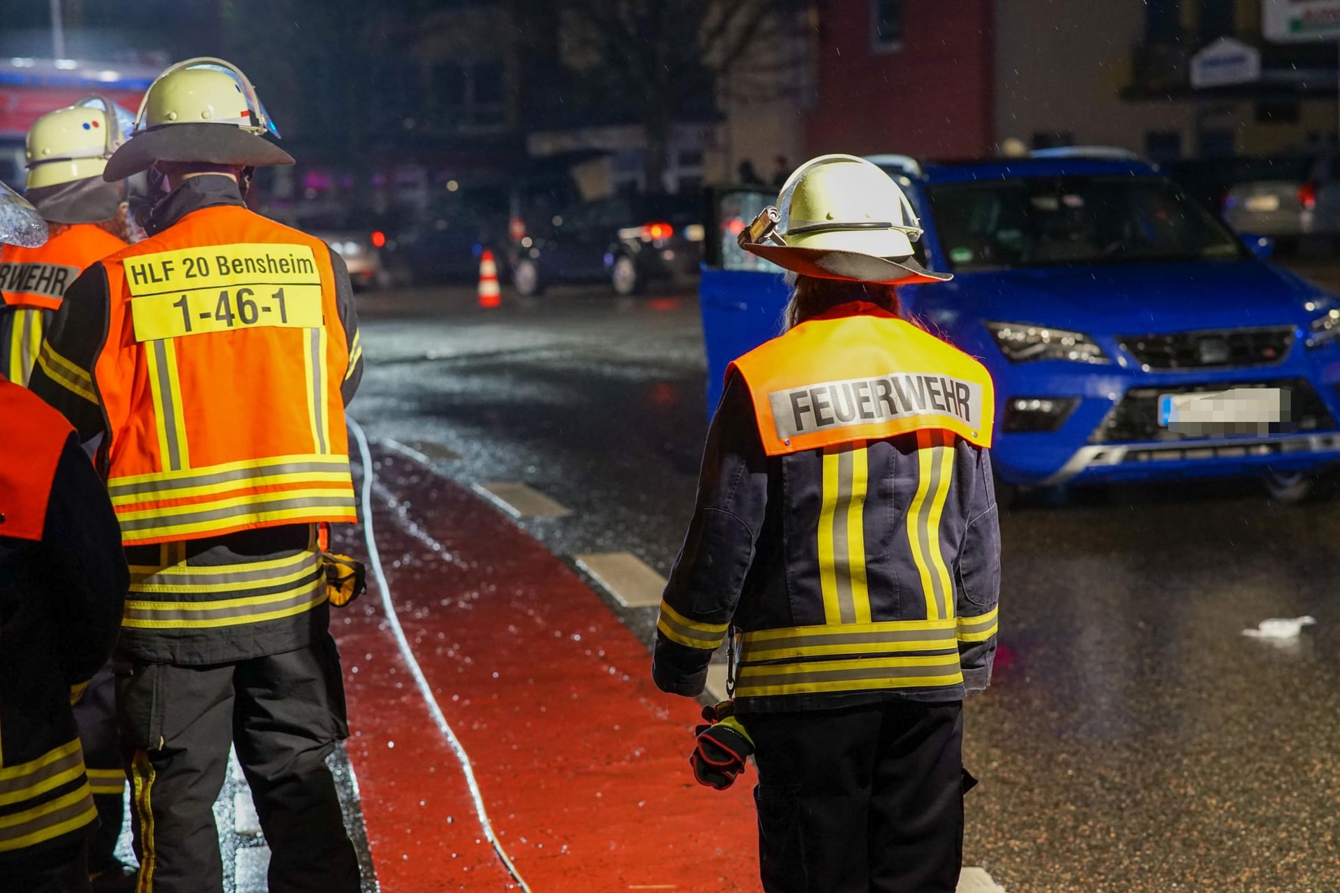 Unfall in Bensheim: Zur Unfallrekonstruktion wurde ein Sachverständiger hinzugezogen.