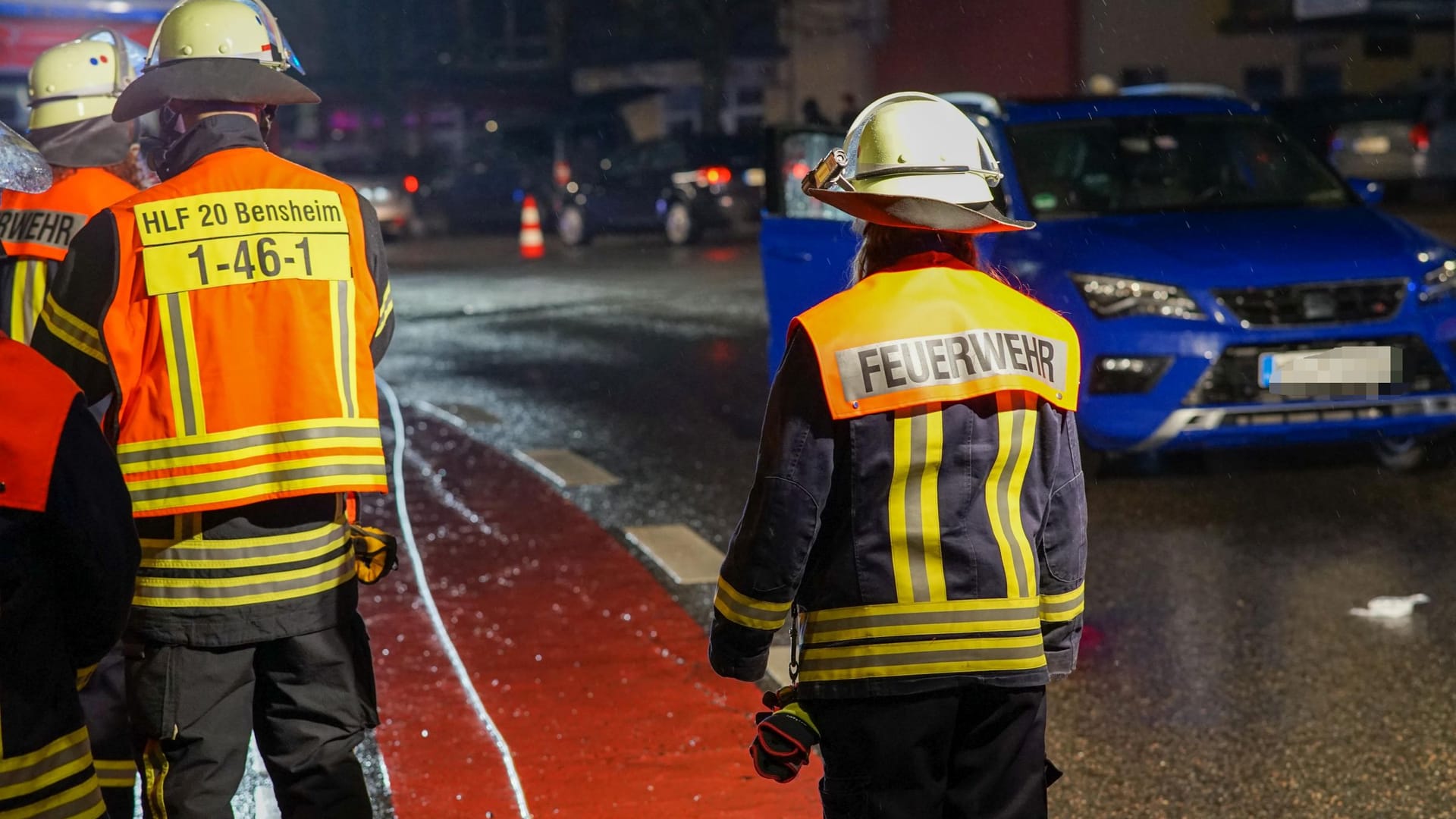 Unfall in Bensheim: Zur Unfallrekonstruktion wurde ein Sachverständiger hinzugezogen.