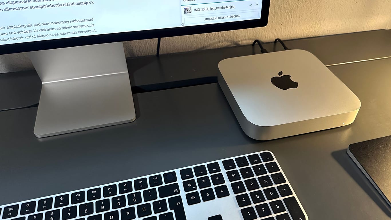 Mac mini mit M2: Größer und leistungsfähiger muss ein Computer in den meisten Fällen nicht sein.