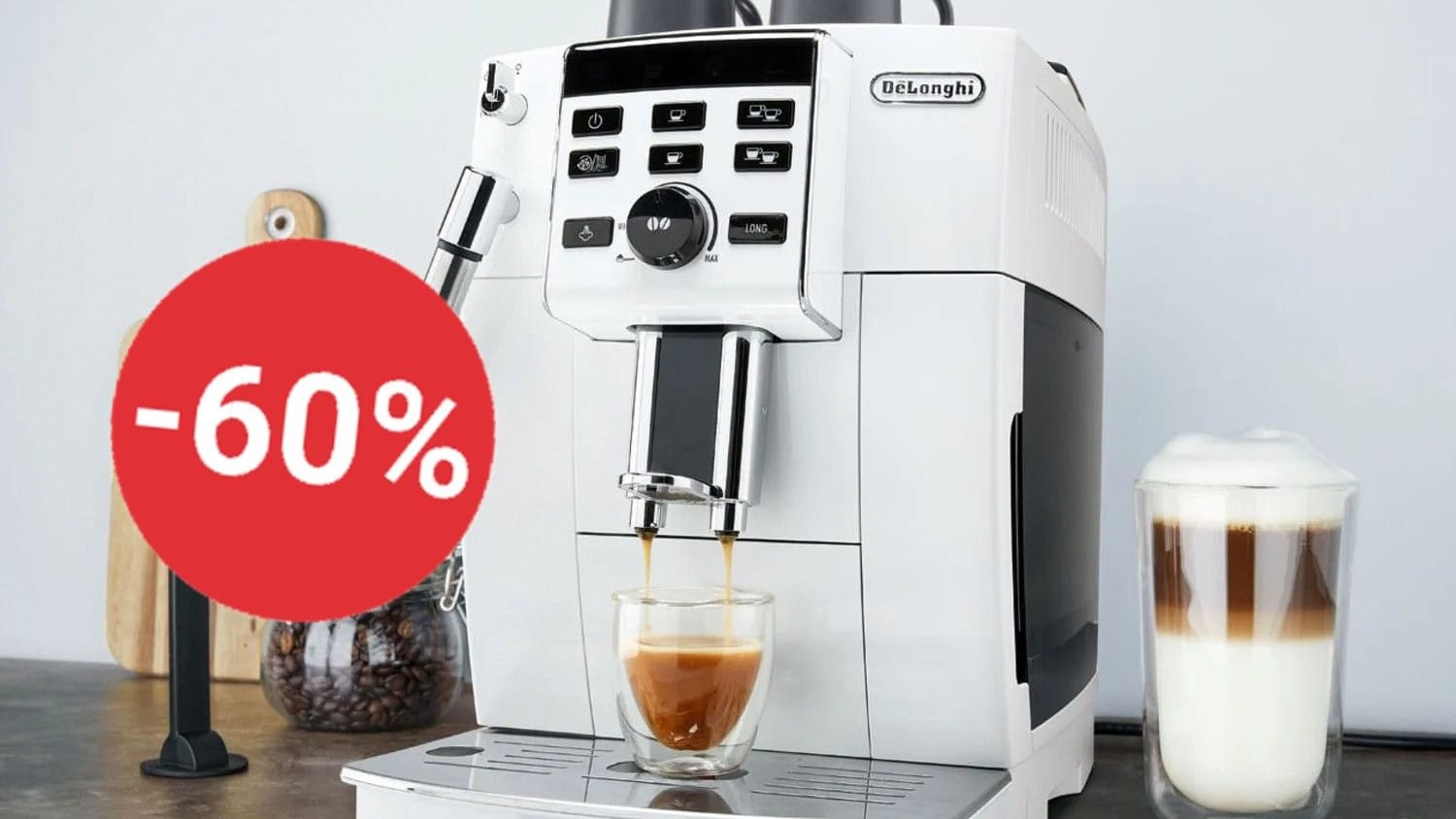 Bei Lidl ist heute ein Kaffeevollautomaten von De'Longhi zum Tiefpreis im Angebot.