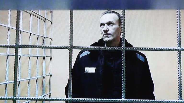 Alexej Nawalny in Haft (Archiv): Der russische Oppositionspolitiker befinde sich in einer isolierten Strafzelle.
