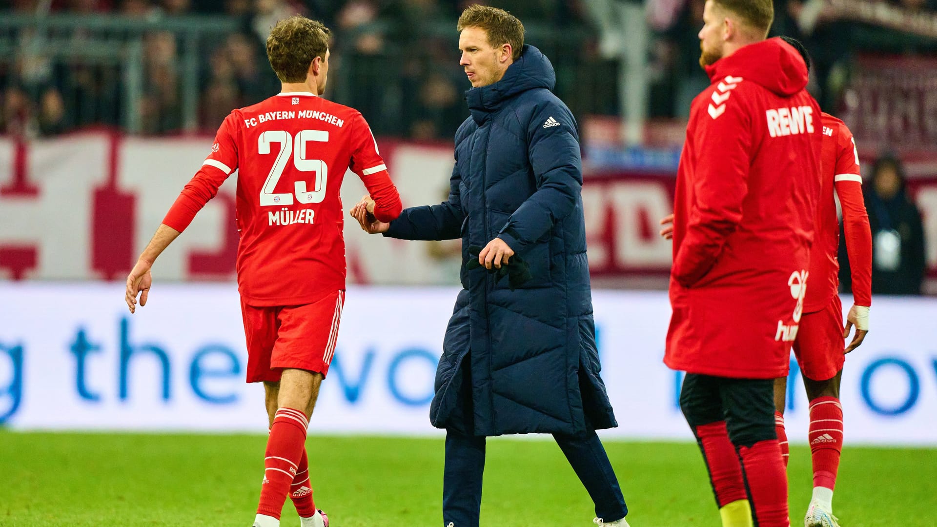 Julian Nagelsmann und Thomas Müller (l.): Der Vizekapitän ist bei seinem Trainer momentan nur noch zweite Wahl.