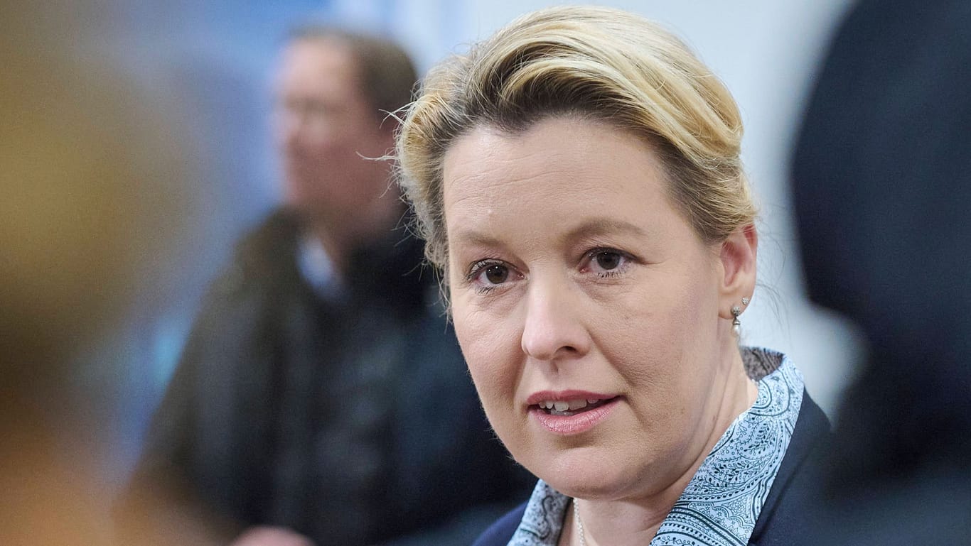 Franziska Giffey, Regierende Bürgermeisterin von Berlin: Sie kontert der Kritik von Markus Söder.