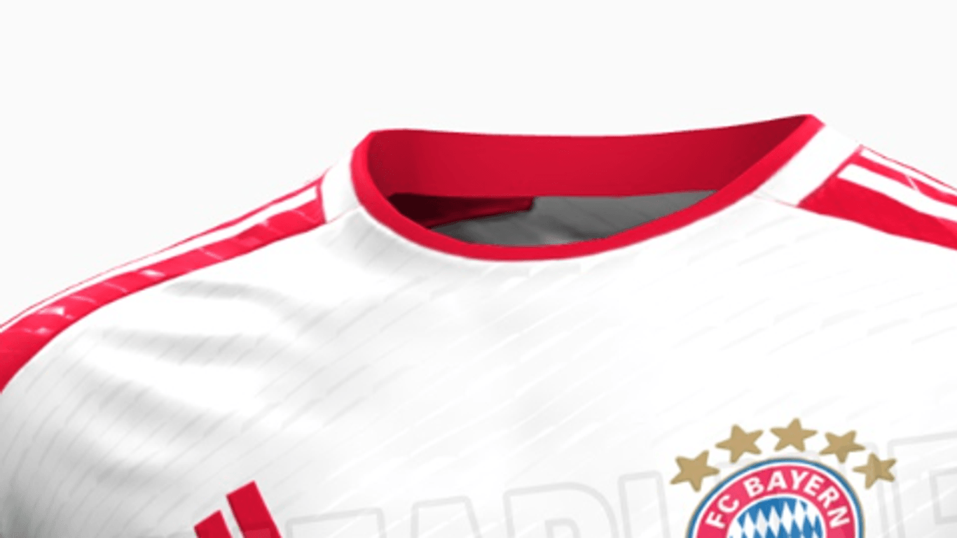 Ungewohnte Farbaufteilung: Spielt der FC Bayern 2023/24 in diesem Trikot?