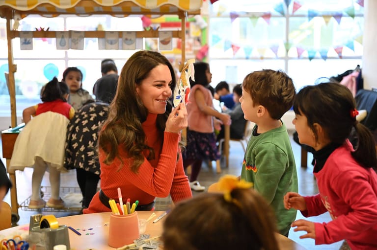 Prinzessin Kate bei ihrem Termin in der Kindertagesstätte
