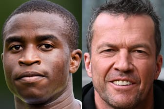 Youssoufa Moukoko (links) und Lothar Matthäus: "Im Ausland wartet keiner auf ihn."