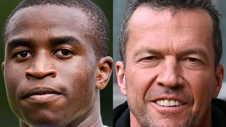 Youssoufa Moukoko (links) und Lothar Matthäus: "Im Ausland wartet keiner auf ihn."