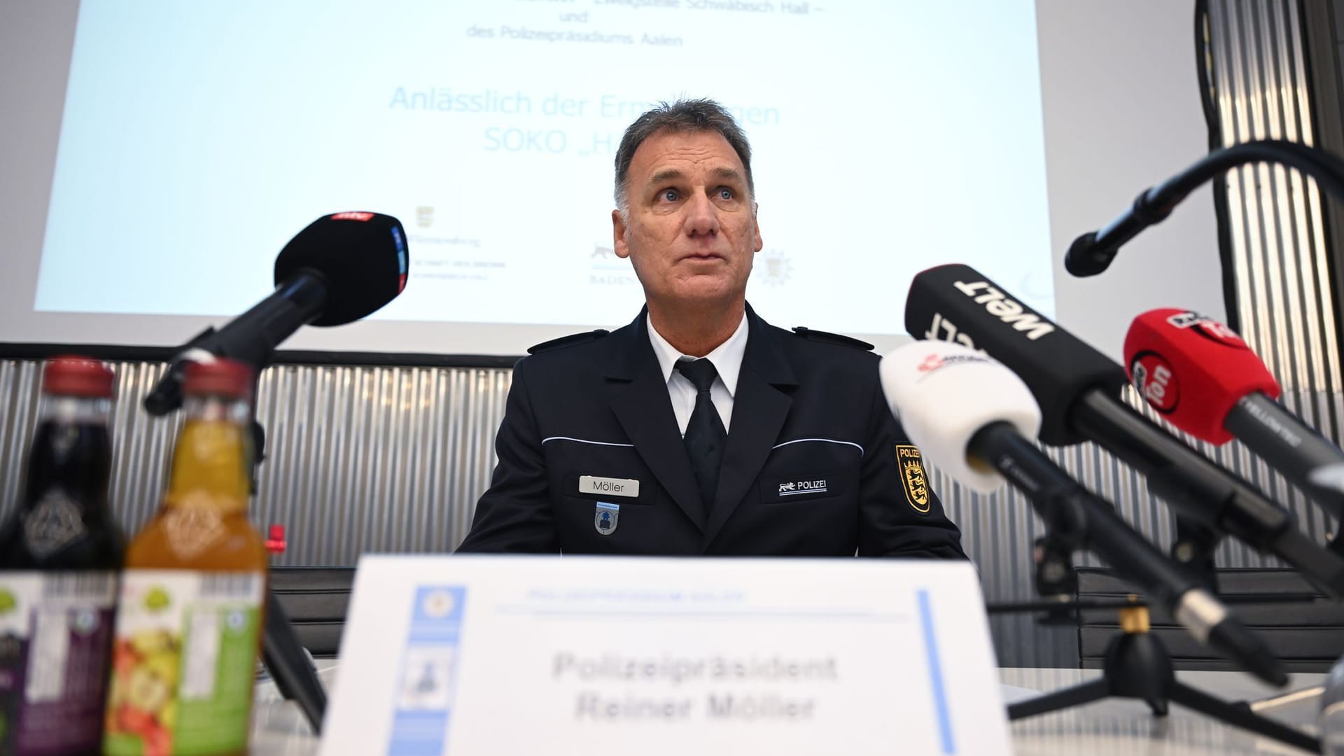 Pressekonferenz zu Serienmorden in Schwäbisch Hall