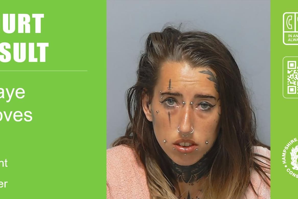 Bild aus Mitteilung der Polizei: Die Frau muss mindestens für 23 Jahre ins Gefängnis.