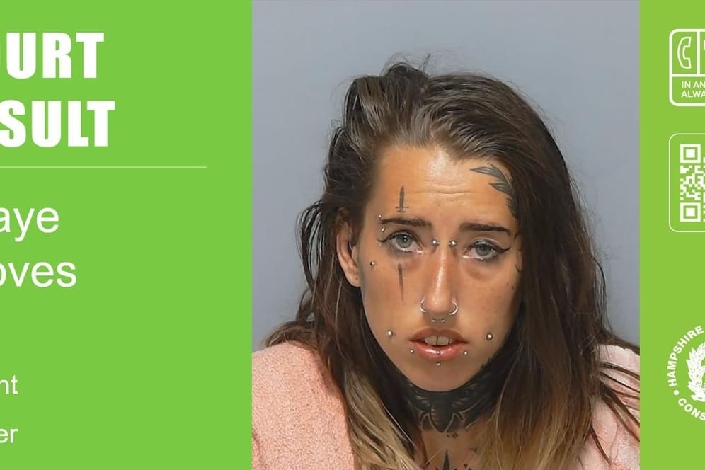 Bild aus Mitteilung der Polizei: Die Frau muss mindestens für 23 Jahre ins Gefängnis.