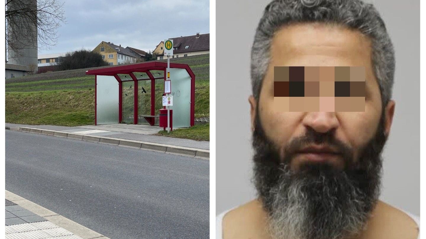 Gefasst an einer Bushaltestelle - weil der Bus nicht kam.