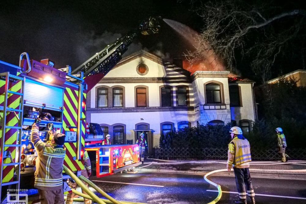 Feuerwehreinsatz in Langenhagen: Bei dem Brand starb ein Mensch.