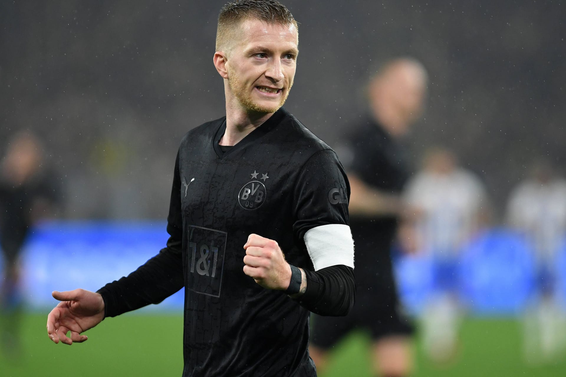 Marco Reus: Der Kapitän von Borussia Dortmund erhöhte gegen Hertha BSC per Traumtor auf 3:1.