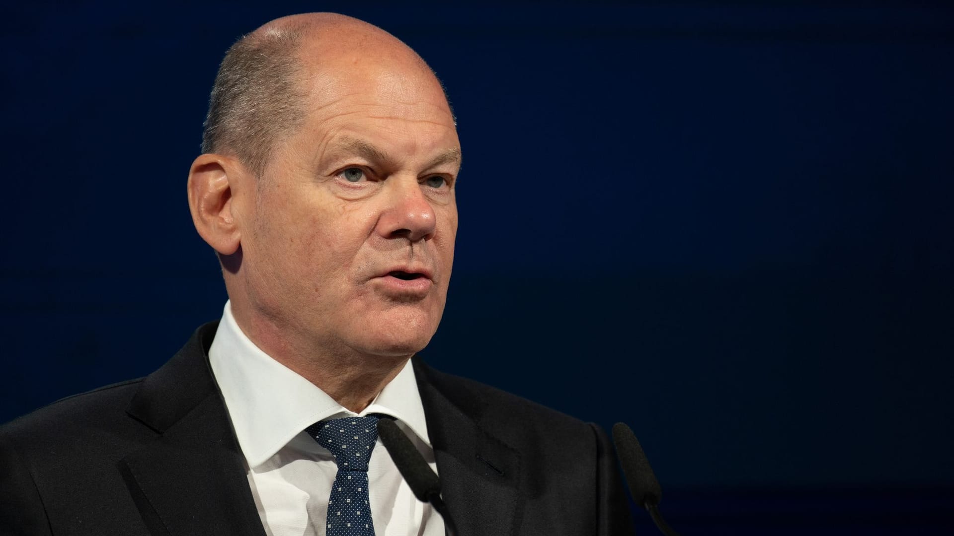 Bundeskanzler Olaf Scholz (SPD): Er wird am Sonntag nach Neumünster reisen.