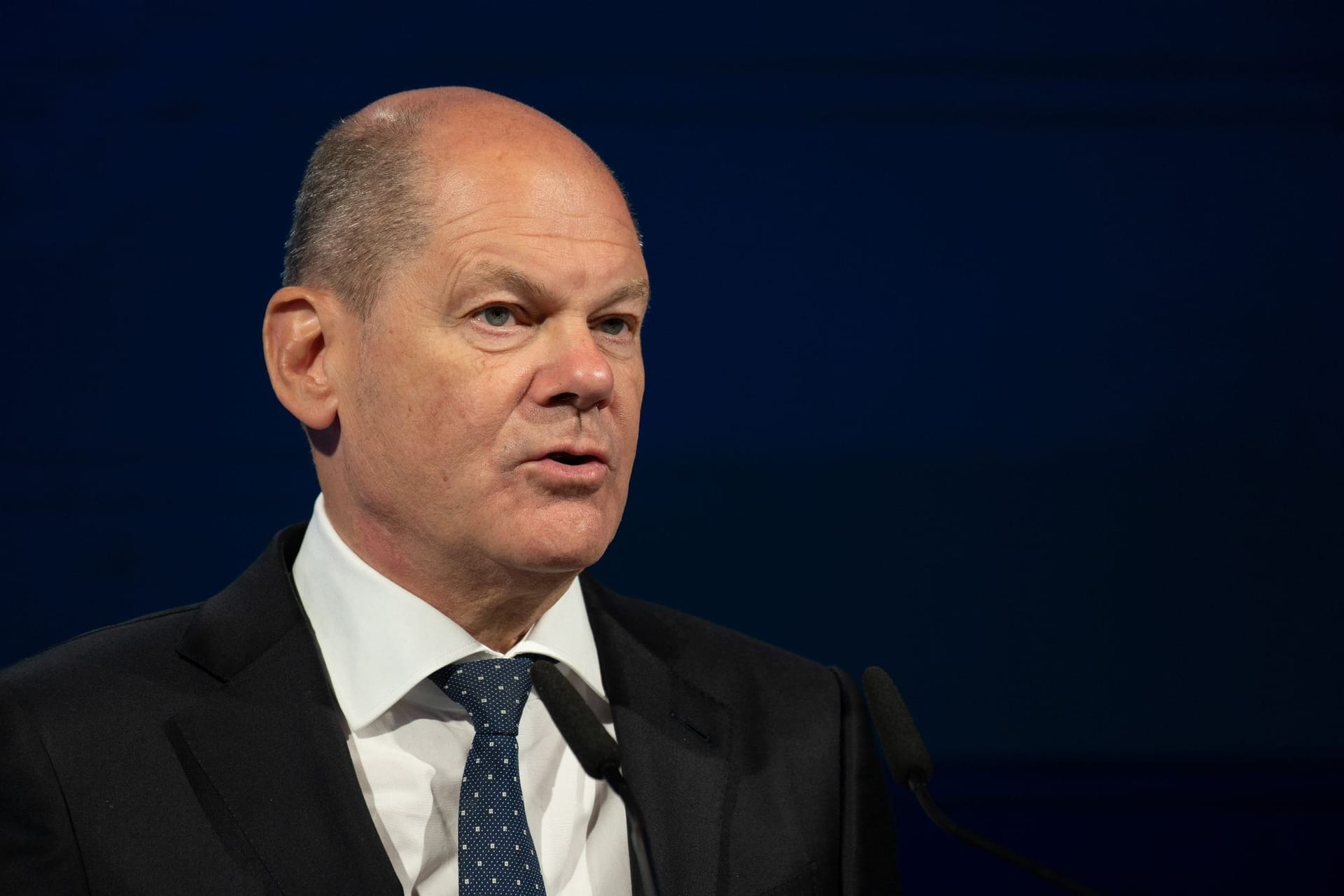 Bundeskanzler Olaf Scholz (SPD): Er wird am Sonntag nach Neumünster reisen.