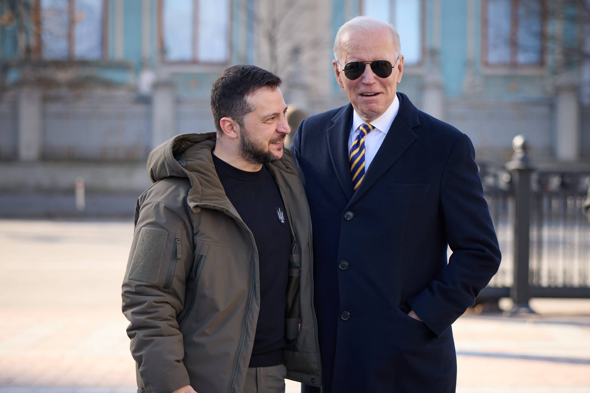 Grüße aus Washington: US-Präsident Joe Biden auf Geheimbesuch in Kiew.