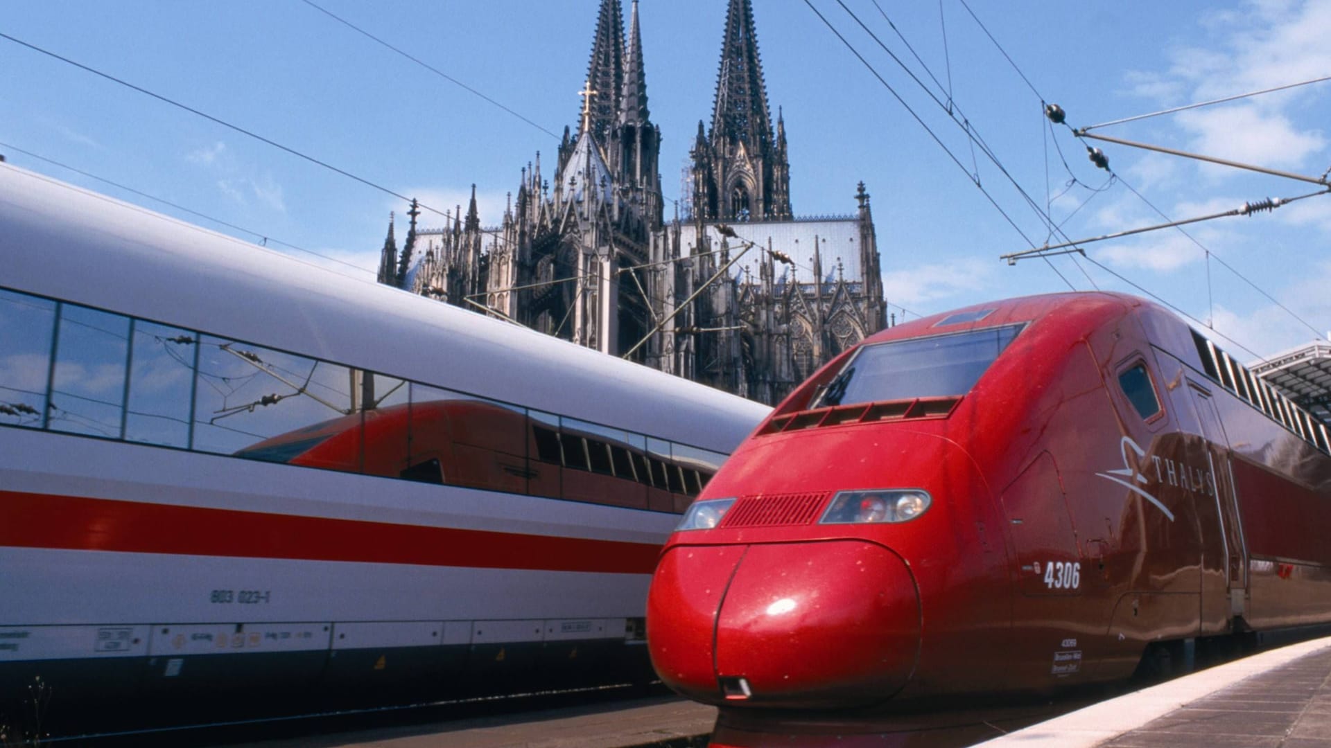 Ein Thalys und ein ICE am Kölner Hauptbahnhof (Archivbild): Die Hochgeschwindigkeitszüge verbinden europäische Großstädte miteinander.