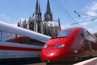 Ein Thalys und ein ICE am Kölner Hauptbahnhof (Archivbild): Die Hochgeschwindigkeitszüge verbinden europäische Großstädte miteinander.