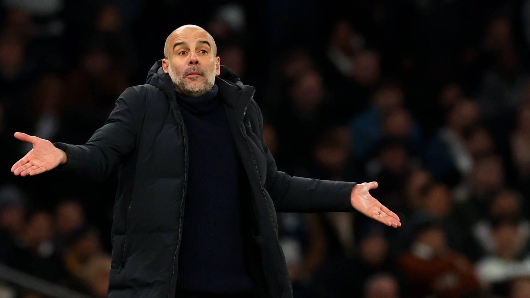 Pep Guardiola: Der spanische Trainer war nach dem Spiel in London unglücklich. Pep Guardiola: Der spanische Trainer war nach dem Spiel in London unglücklich.