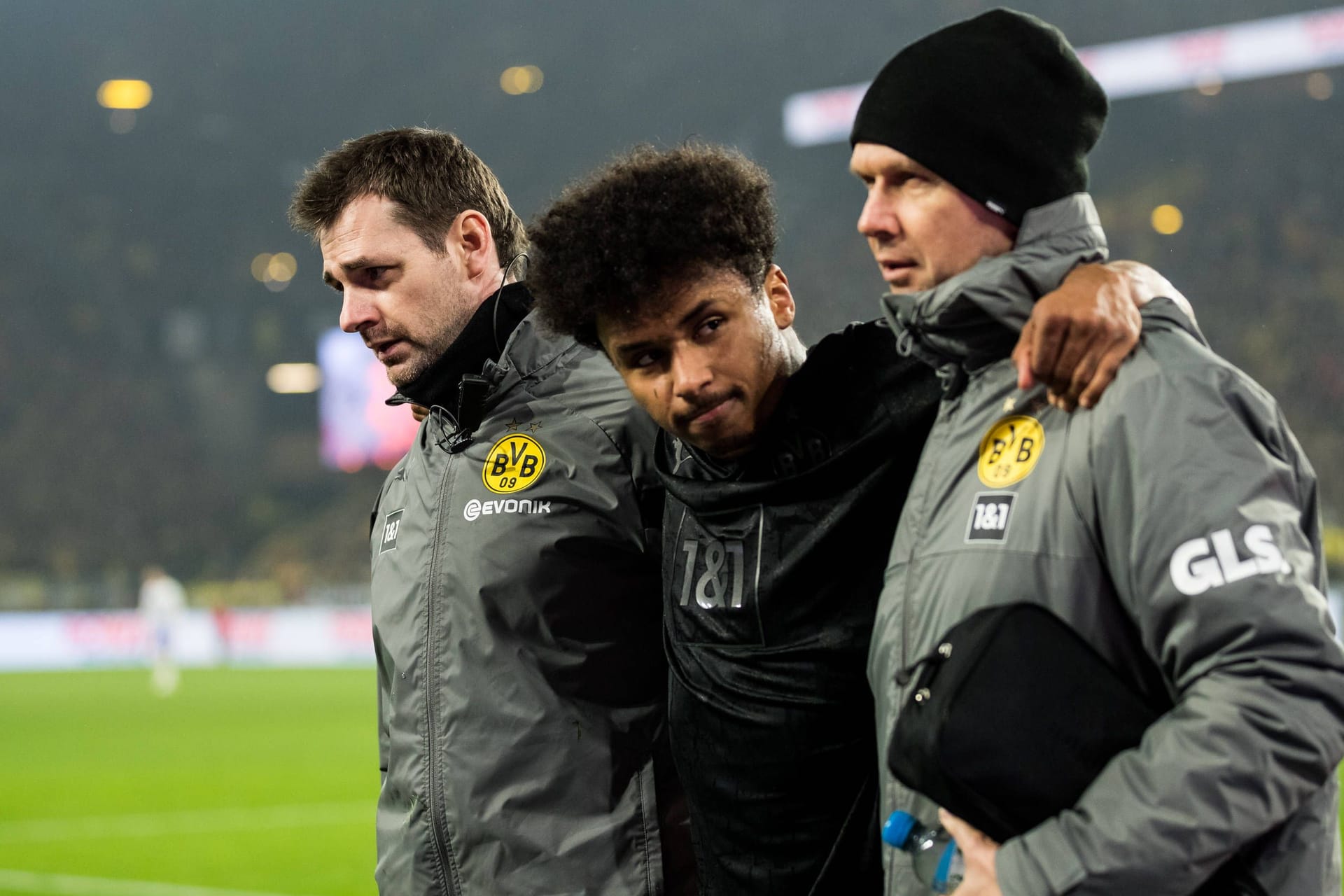 Karim Adeyemi (m.): Er hatte am Sonntag unfreiwillig früh Feierabend.