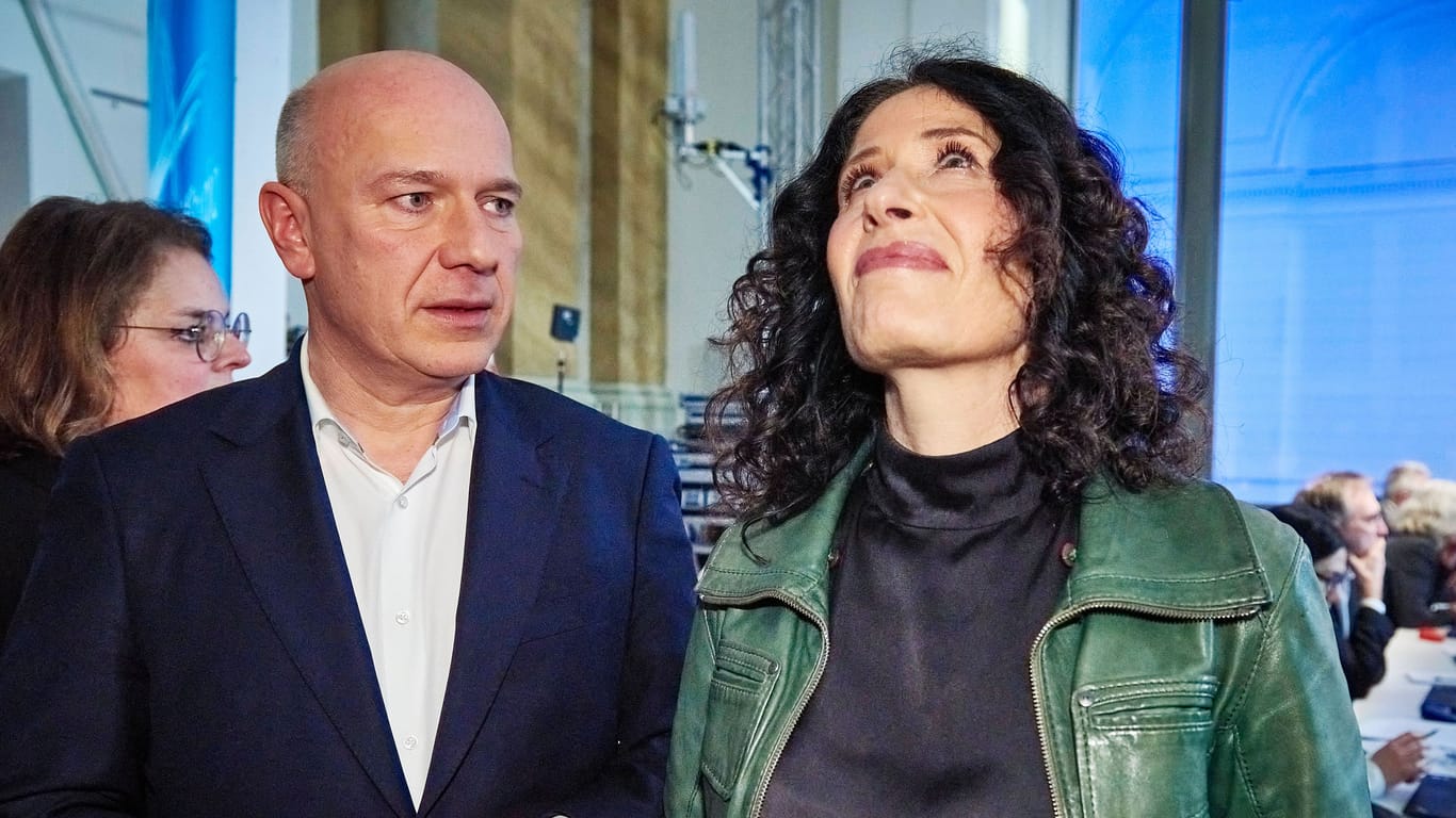 Kai Wegner und Bettina Jarasch: Das Ergebnis der Wahl in Berlin fiel knapp aus.