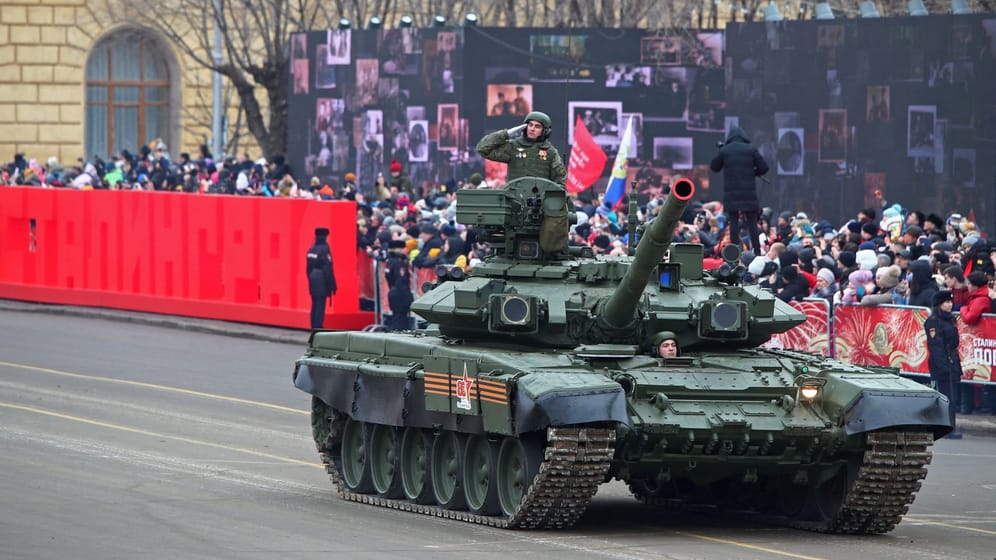 A military parade marking the 80th anniversary of the Battle of Stalingrad, in Volgograd
