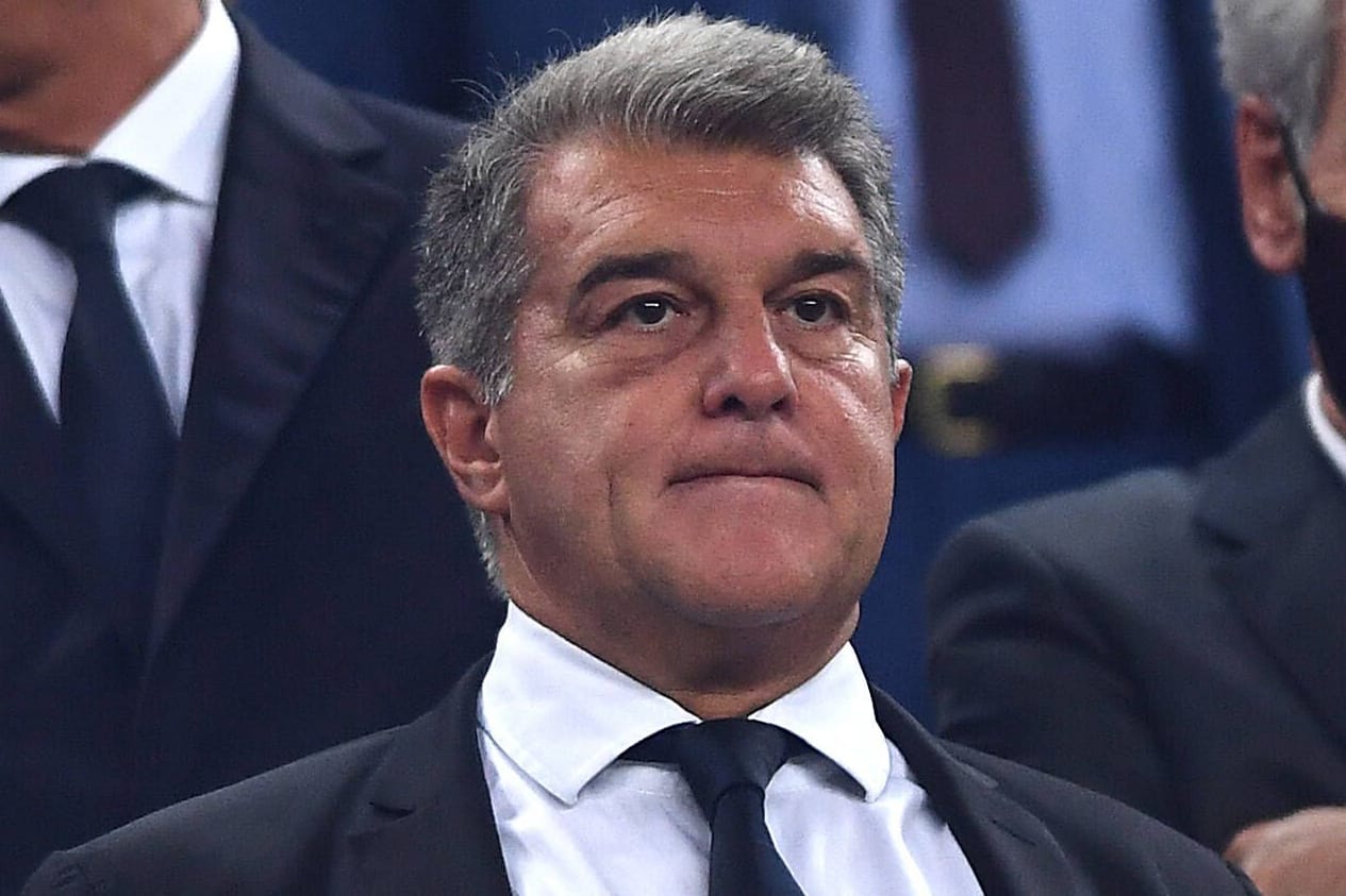 Barcelona-Präsident Laporta: Der Klub muss sich schwerer Vorwürfe erwehren.