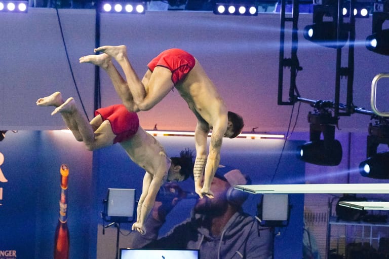 Marc Terenzi und Jay Khan beim "RTL-Turmspringen" im vergangenen Jahr