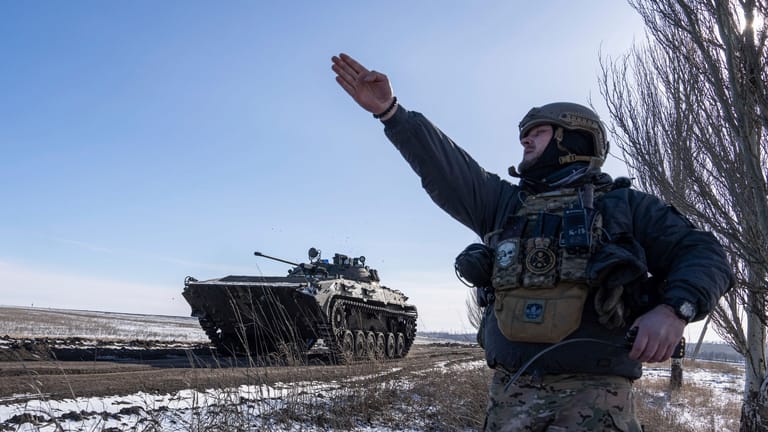 Ukraine-Krieg - Front in der Region Donetsk