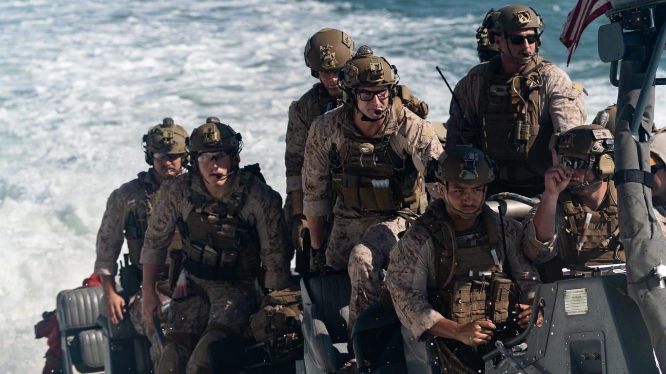 Amerikanische Marineinfanteristen beim Training.