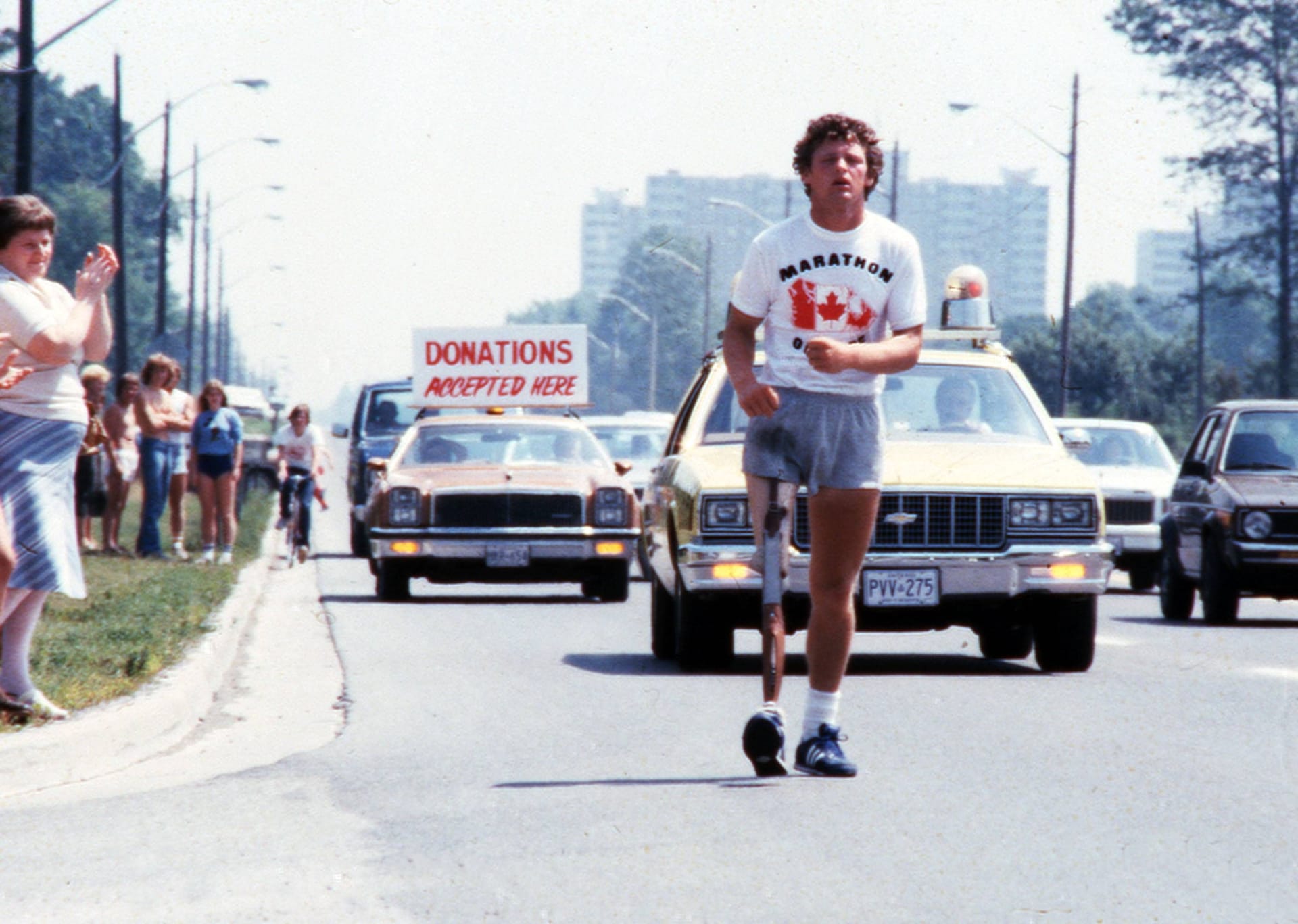 12.04.1980: Mit der Prothese im Marathon durch Kanada