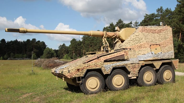 Die "Remote Controlled Howitzer 155mm" (RHC155): Bislang existieren nur Prototypen des selbst fahrenden Artilleriegeschützes von Krauss-Maffei Wegmann.