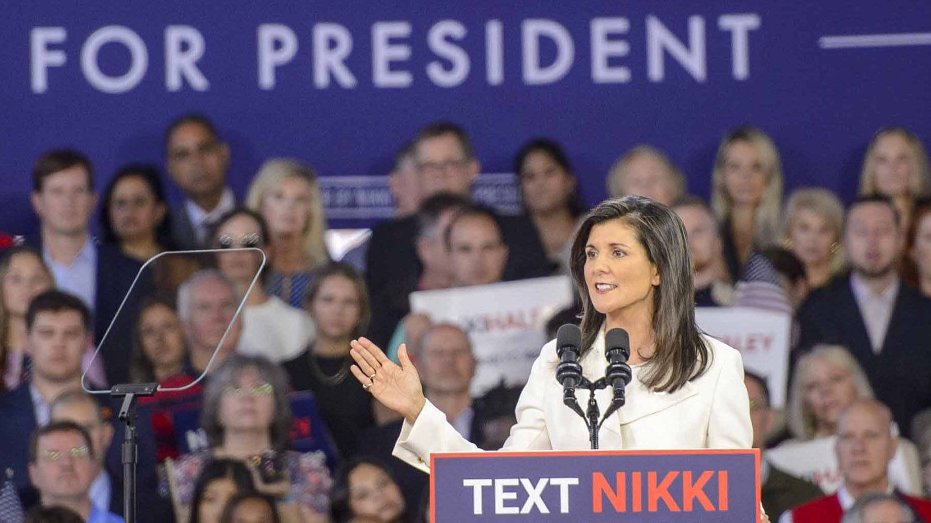 "Verblassende Namen": Nikki Haley will Trump hinter sich lassen.