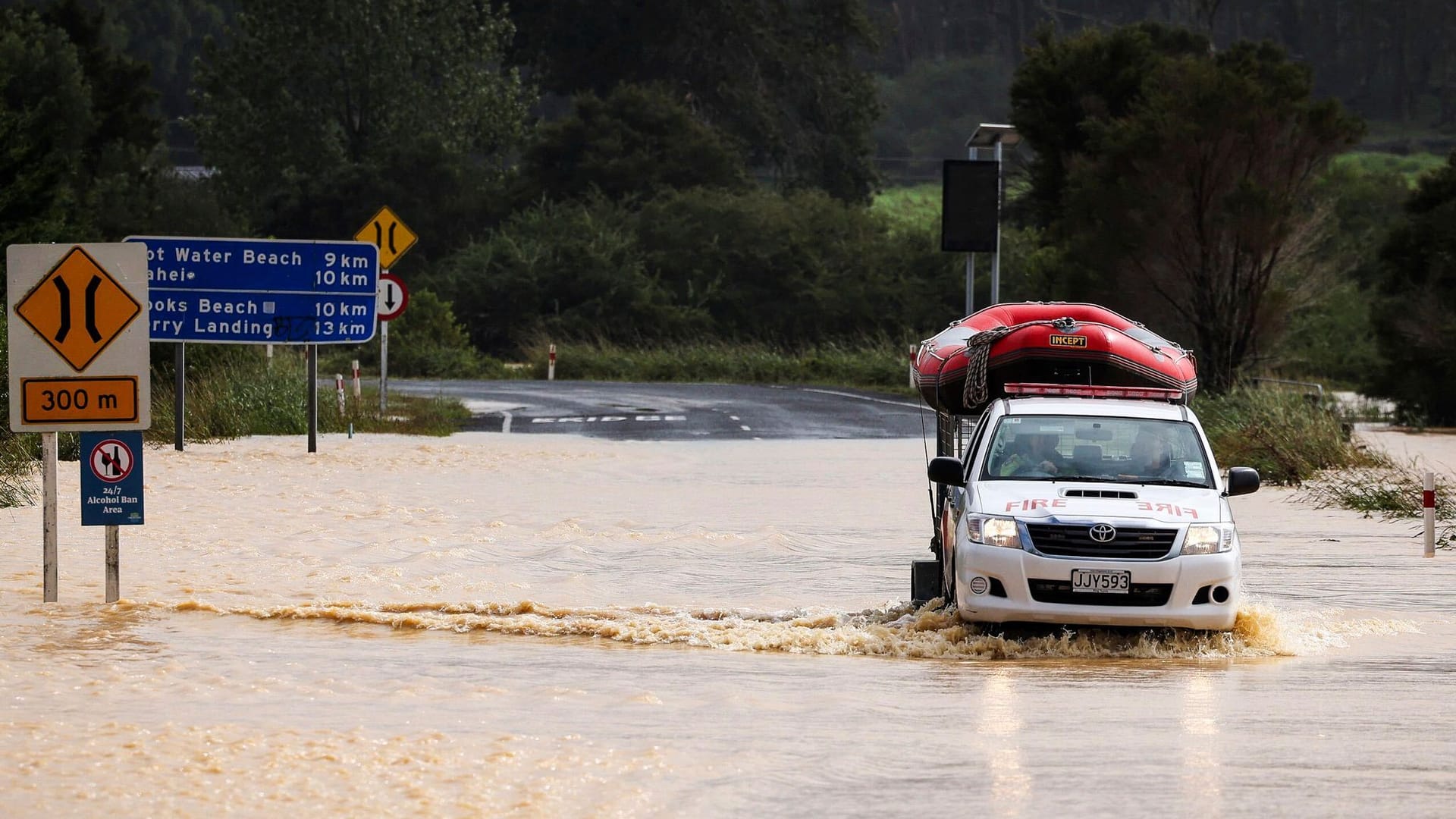 Tropensturm «Gabrielle» in Neuseeland