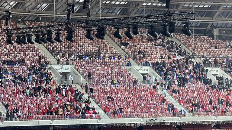 Auch dieses Foto soll das Moskauer Luschniki-Stadion zeigen.