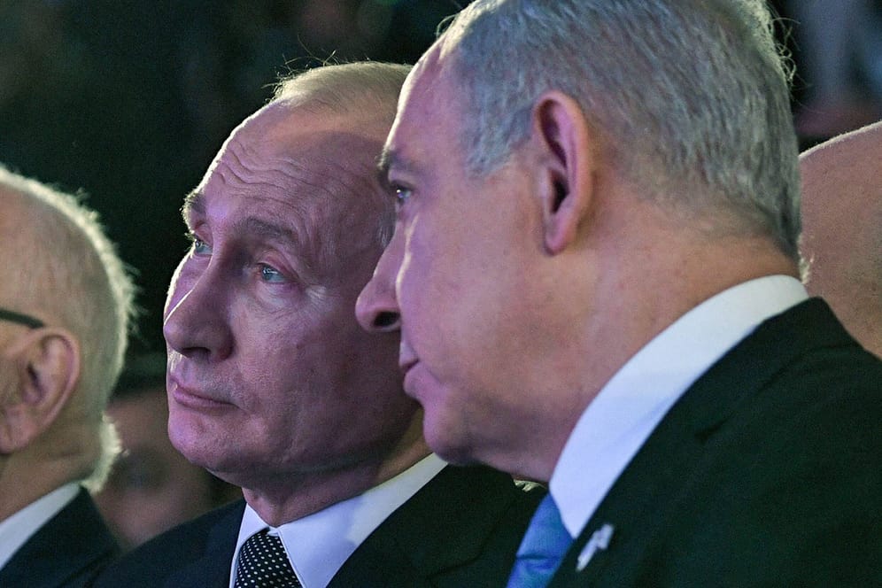Wladimir Putin und Benjamin Netanjahu im Jahr 2020: Der Kremlchef warnt Israel und Frankreich.