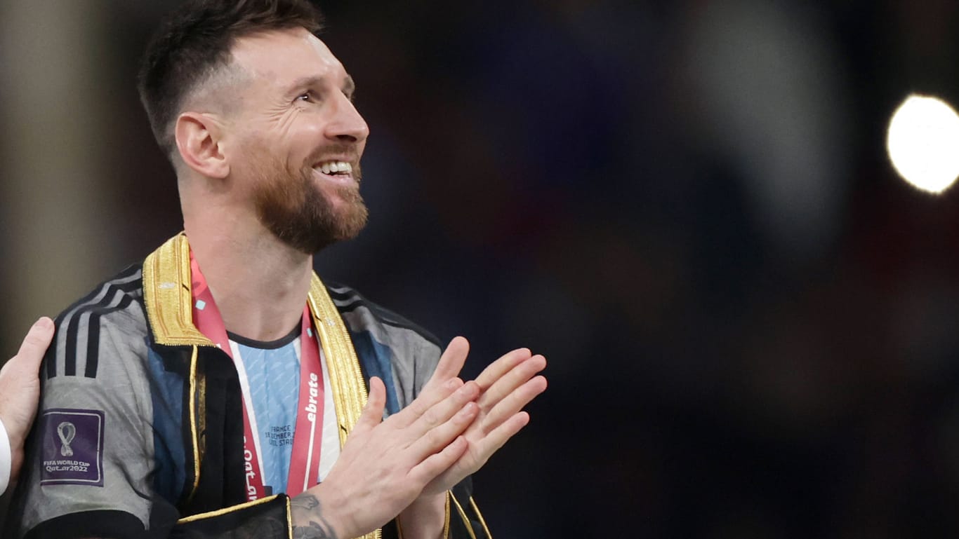 Lionel Messi: Er hat mit Argentinien die WM in Katar gewonnen.