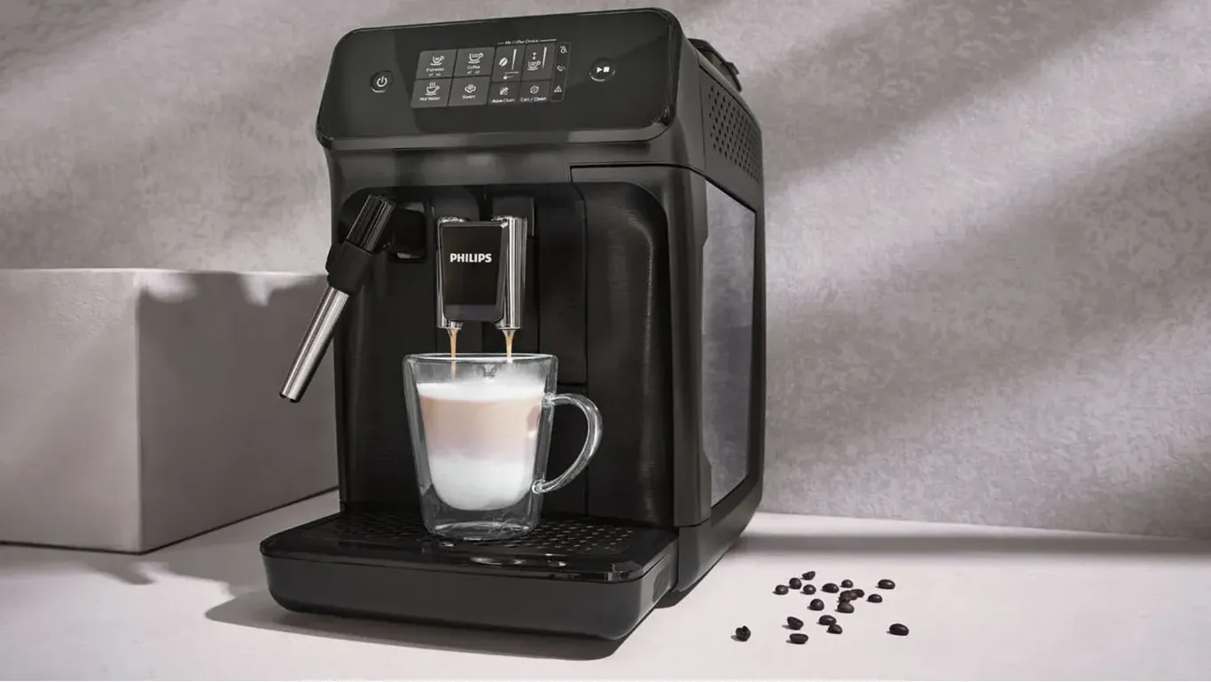 Bei Lidl zum Tiefpreis: Der Kaffeevollautomat EP1220/00 vom Hersteller Philips. (Quelle: t-online; Philips/Hersteller)
