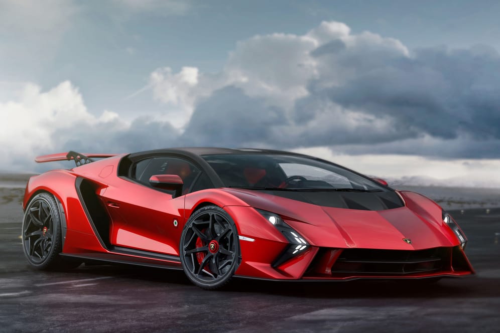 Invencible: Der rote Sportwagen ist eines von zwei neuen Lamborghini-Einzelstücken.