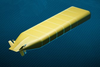 Eine grafische Darstellung der U-Boot-Drohne.