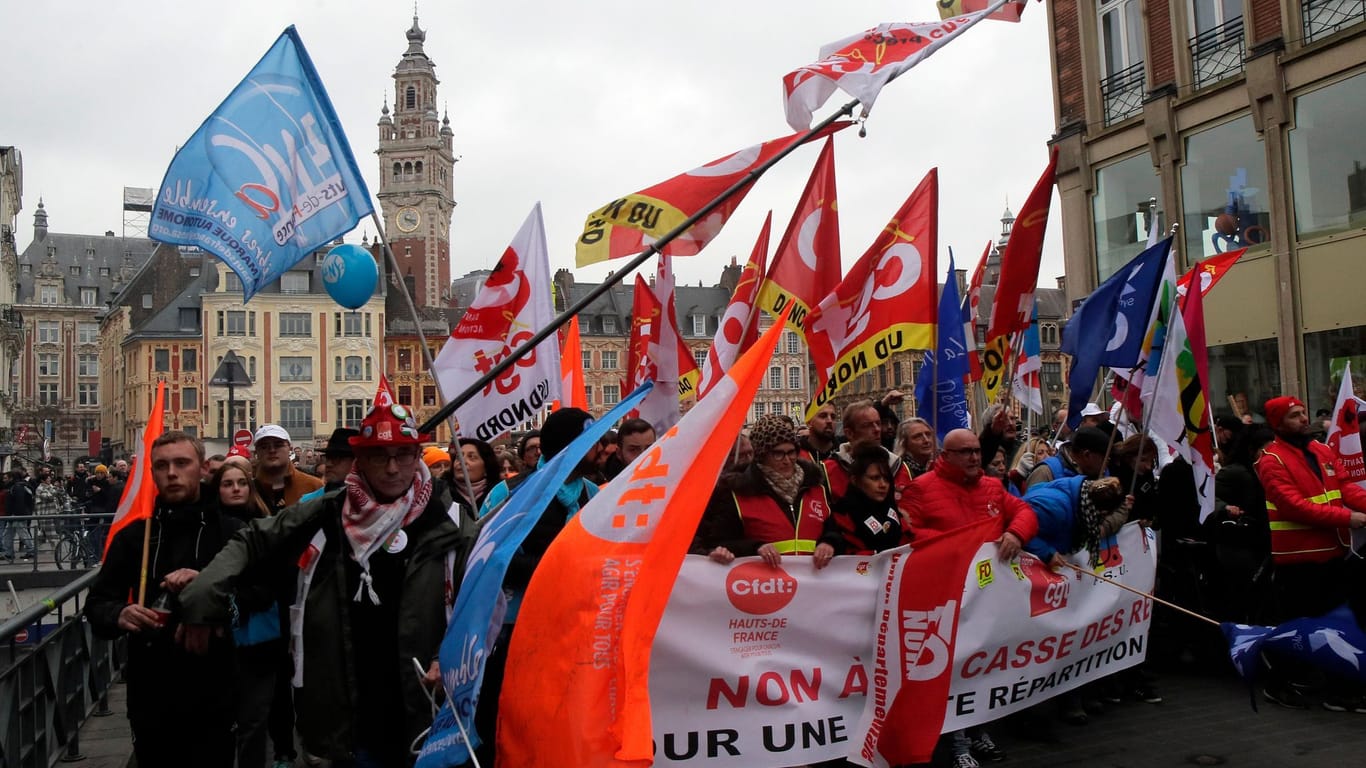 Proteste in Frankreich - Rentenreform