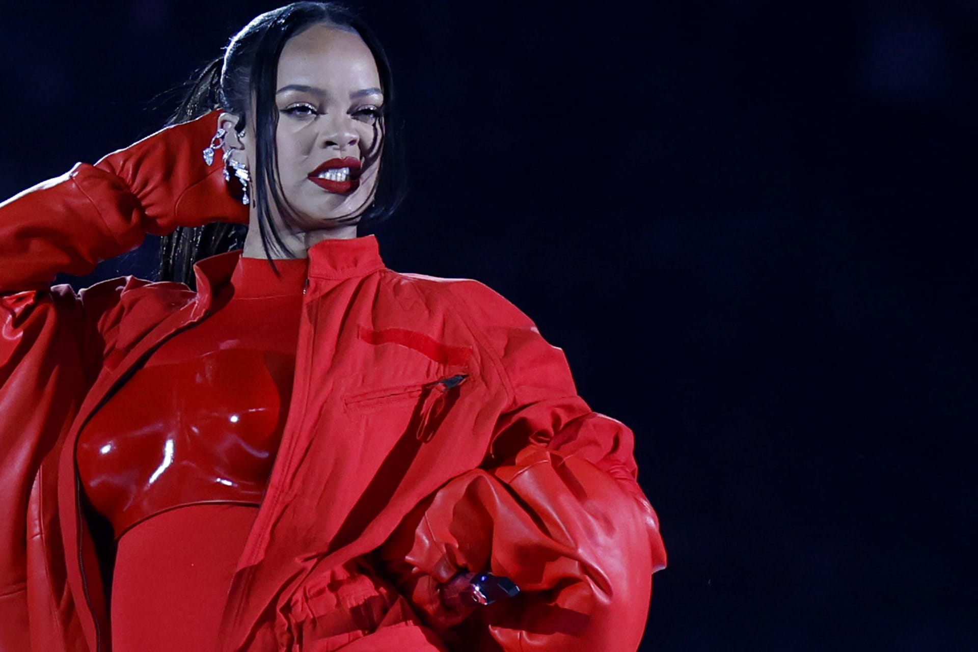 Rihanna: Der Popstar performte am Sonntag beim Superbowl.