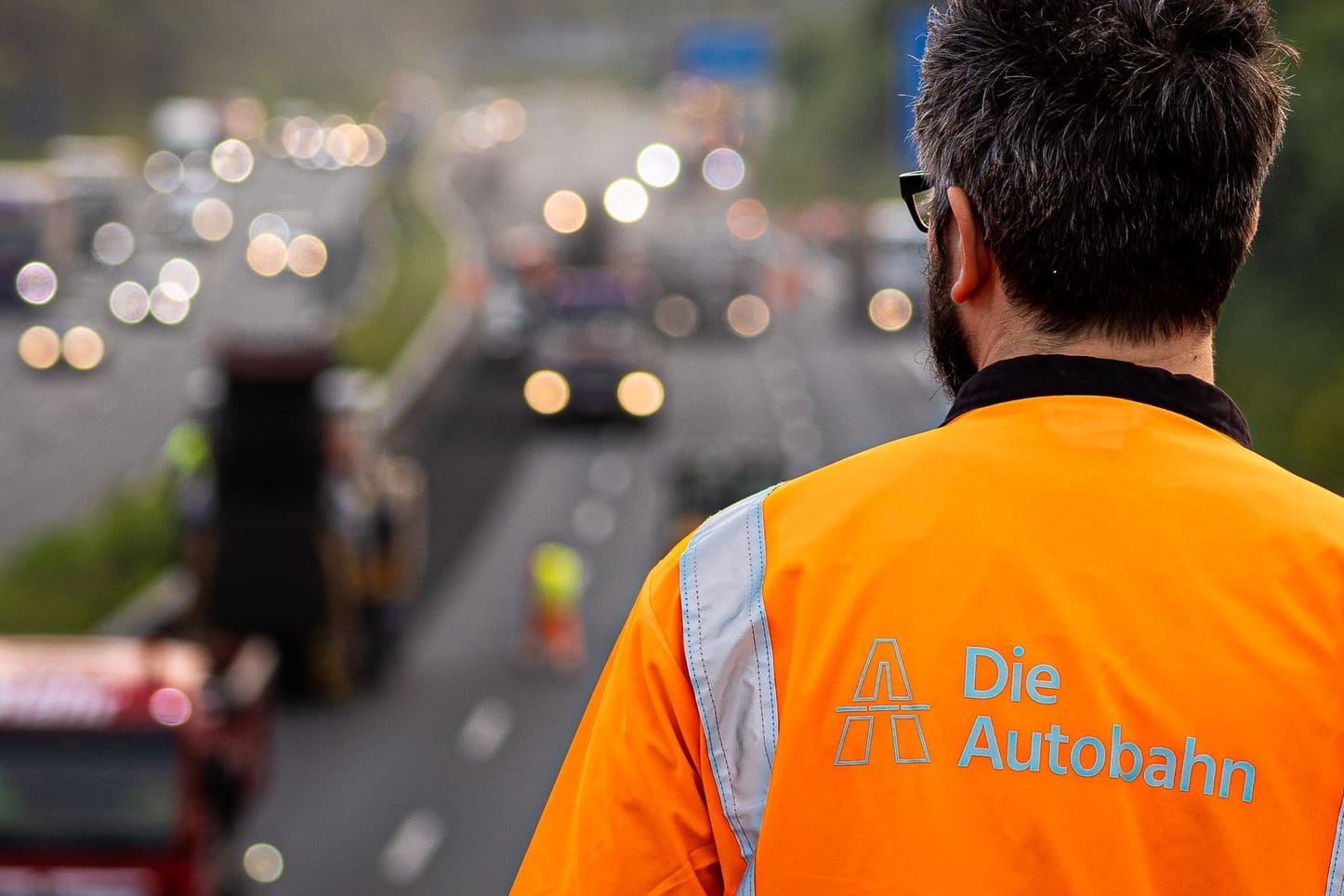 Autobahn-Baustelle